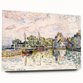 Modern Wall Art of Scenic Harbor - Abstract Coastal Contemporary Style