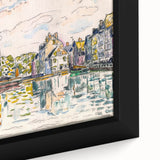 Modern Wall Art of Scenic Harbor - Abstract Coastal Contemporary Style