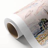 Modern Wall Art of Scenic Harbor - Abstract Coastal Contemporary Style