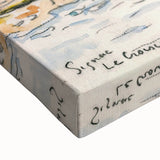 Modern Wall Art of Scenic Harbor - Abstract Coastal Contemporary Style