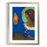 Modern Wall Art - Sita by Odilon Redon in Dreamlike Blues and Golds