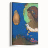 Modern Wall Art - Sita by Odilon Redon in Dreamlike Blues and Golds