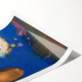 Modern Wall Art - Sita by Odilon Redon in Dreamlike Blues and Golds