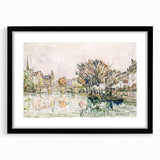 Modern Wall Art of Parisian Bridge Scene - Abstract Contemporary Style