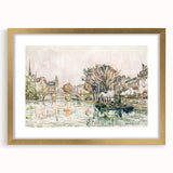 Modern Wall Art of Parisian Bridge Scene - Abstract Contemporary Style