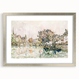 Modern Wall Art of Parisian Bridge Scene - Abstract Contemporary Style