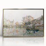 Modern Wall Art of Parisian Bridge Scene - Abstract Contemporary Style