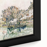 Modern Wall Art of Parisian Bridge Scene - Abstract Contemporary Style