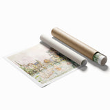 Modern Wall Art of Parisian Bridge Scene - Abstract Contemporary Style