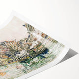 Modern Wall Art of Parisian Bridge Scene - Abstract Contemporary Style