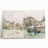Modern Wall Art of Parisian Bridge Scene - Abstract Contemporary Style