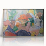 Modern Wall Art of Abstract Still Life with Oranges - Contemporary Style