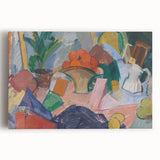 Modern Wall Art of Abstract Still Life with Oranges - Contemporary Style