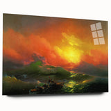 Famous Romantic Era Art - The Ninth Wave Seascape Canvas Print