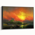 Famous Romantic Era Art - The Ninth Wave Seascape Canvas Print