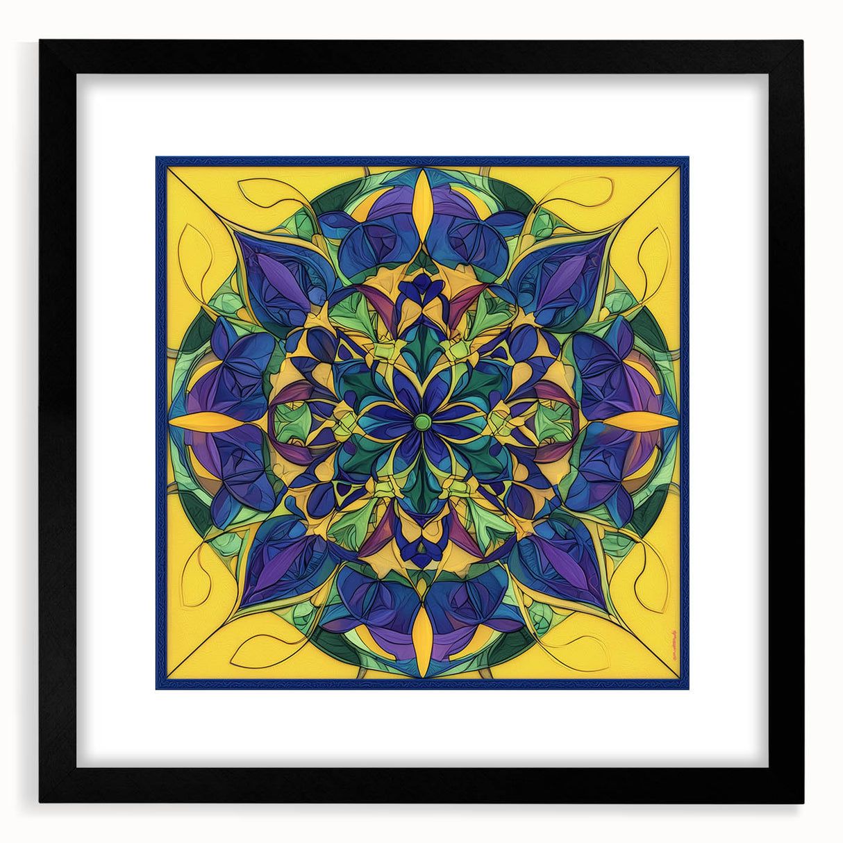 Abstract geometric frame with a matte black finish, showcasing a modern design ideal for contemporary home decor. Perfect for enhancing minimalist aesthetics in living spaces.
