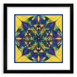 Abstract geometric frame with a matte black finish, showcasing a modern design ideal for contemporary home decor. Perfect for enhancing minimalist aesthetics in living spaces.