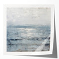 Abstract landscape wall art print showcasing vibrant colors and smooth textures, designed for modern home decor, featuring a glossy finish and artistic design.