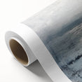 Abstract landscape wall art on rolled canvas showcasing vibrant colors and fluid shapes, perfect for modern home decor, packaged securely in a cardboard tube.