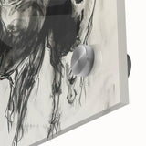Close-up of a vibrant acrylic glass design featuring a colorful animal motif, showcasing intricate details and vivid hues, ideal for modern home decor.
