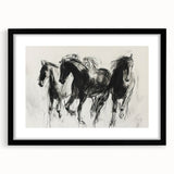 Black framed animal-themed wall art featuring intricate designs and a white mat, ideal for modern decor in living rooms or offices, enhancing aesthetic appeal.