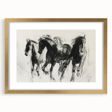 Elegant gold-framed animal artwork featuring a detailed illustration of wildlife, set against a refined mat background, perfect for home decor and nature enthusiasts.