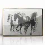Framed acrylic wall art featuring vibrant animal designs in gold tones, perfect for adding a modern touch to home decor. Ideal for animal lovers and art enthusiasts.