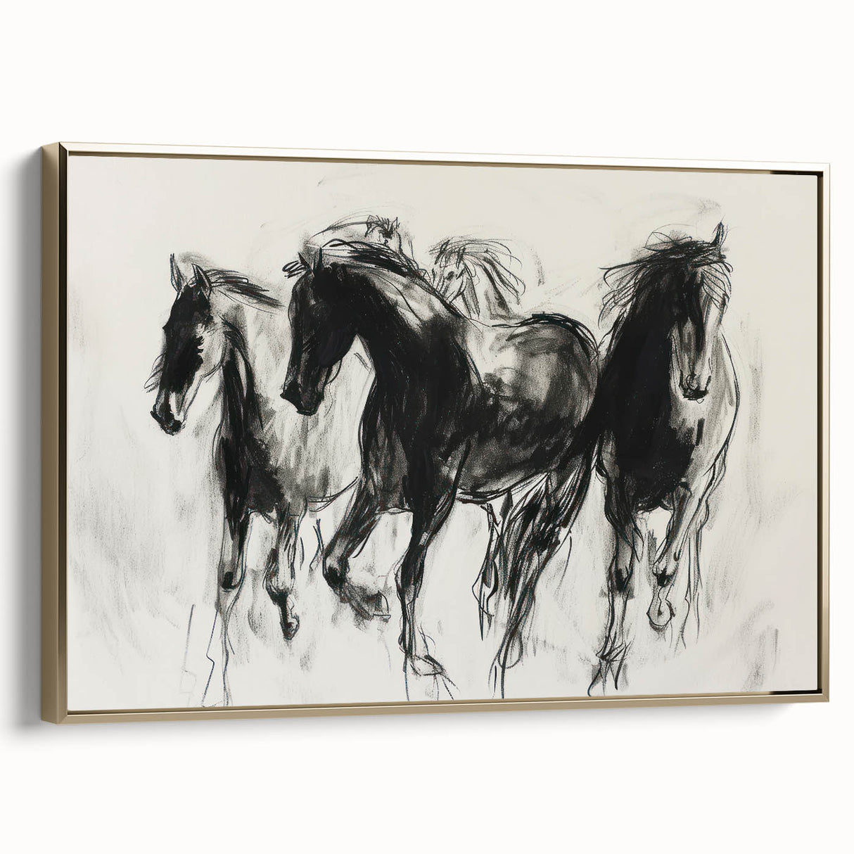 Framed canvas artwork showcasing a vibrant animal design with a gold frame, perfect for adding a touch of elegance to any home decor. Ideal for animal lovers and art enthusiasts.
