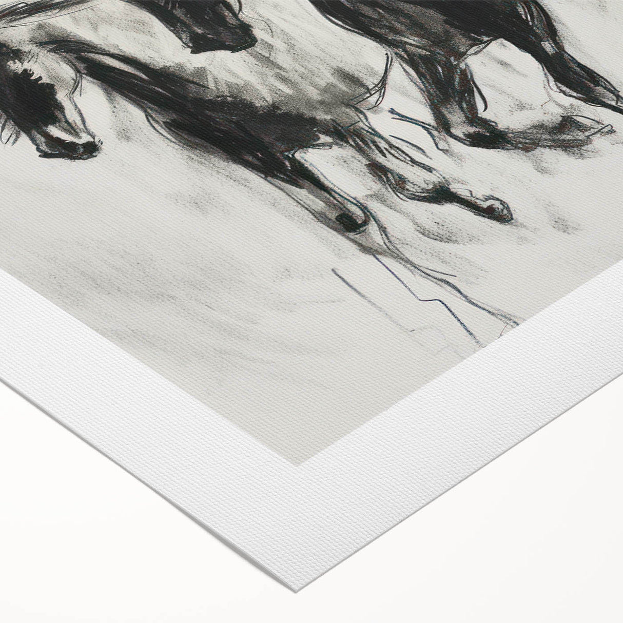 Rolled canvas showcasing vibrant animal illustrations in a colorful, artistic design, elegantly packaged in a protective cardboard tube for easy transport and display.