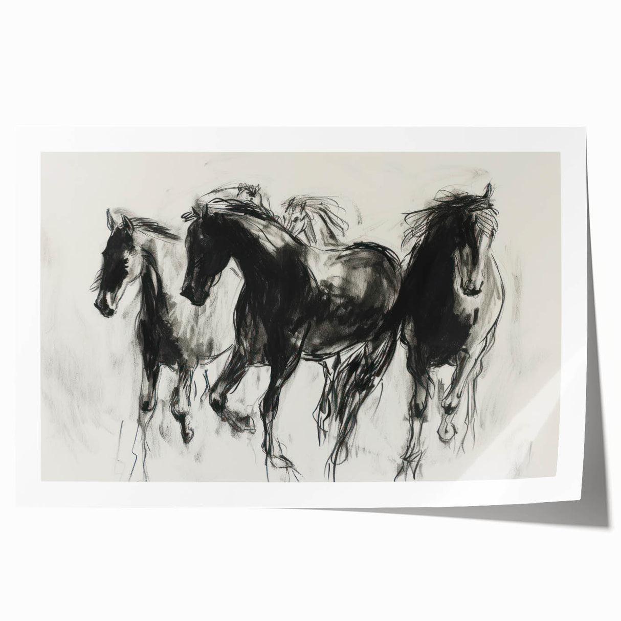 Rolled canvas print showcasing vibrant animal illustrations, packaged securely in a protective cardboard tube. Ideal for enhancing home decor with wildlife artistry.