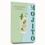 Large abstract wall art on acrylic glass, featuring swirling blue and green hues, ideal for dining room decor.