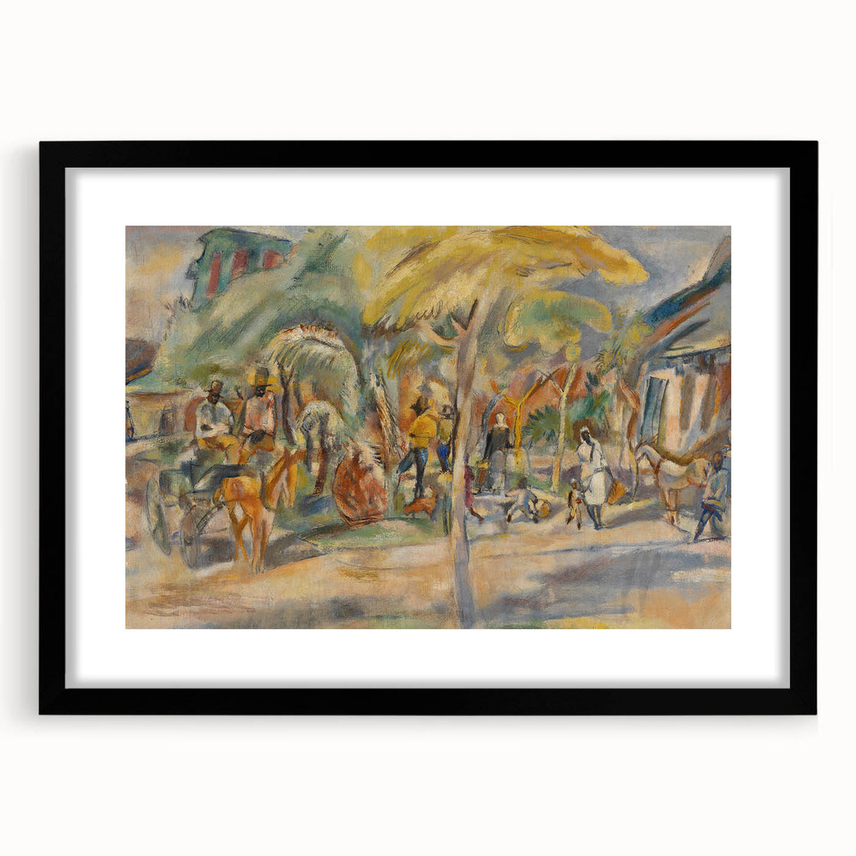 Southern Landscape Modern Wall Art - Vibrant Contemporary Decor Piece
