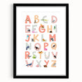 ABC Alphabet Kids Educational Wall Art - Learning Poster for Classrooms