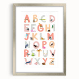 ABC Alphabet Kids Educational Wall Art - Learning Poster for Classrooms