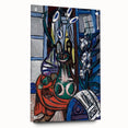 Modern Wall Art - Large Still Life Interior (Blue) by Max Beckmann