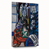 Modern Wall Art - Large Still Life Interior (Blue) by Max Beckmann