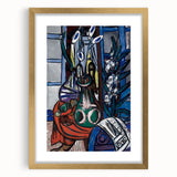 Modern Wall Art - Large Still Life Interior (Blue) by Max Beckmann