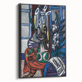 Modern Wall Art - Large Still Life Interior (Blue) by Max Beckmann