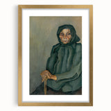 Modern Wall Art - Old Age by Konštantín Bauer in Subdued Greens