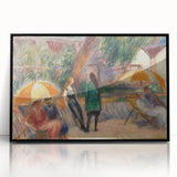 Beach with Figures, Bellport - Impressionist Art by William Glackens