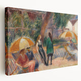 Beach with Figures, Bellport - Impressionist Art by William Glackens