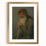 Modern Wall Art - Study of a Seated Old Man by Lajos Csordák
