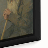 Modern Wall Art - Study of a Seated Old Man by Lajos Csordák