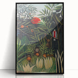 Monkeys and Parrot in the Virgin Forest by Henri Rousseau