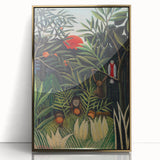 Monkeys and Parrot in the Virgin Forest by Henri Rousseau