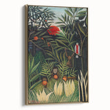 Monkeys and Parrot in the Virgin Forest by Henri Rousseau