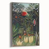 Monkeys and Parrot in the Virgin Forest by Henri Rousseau