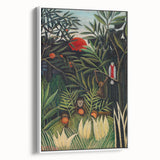 Monkeys and Parrot in the Virgin Forest by Henri Rousseau