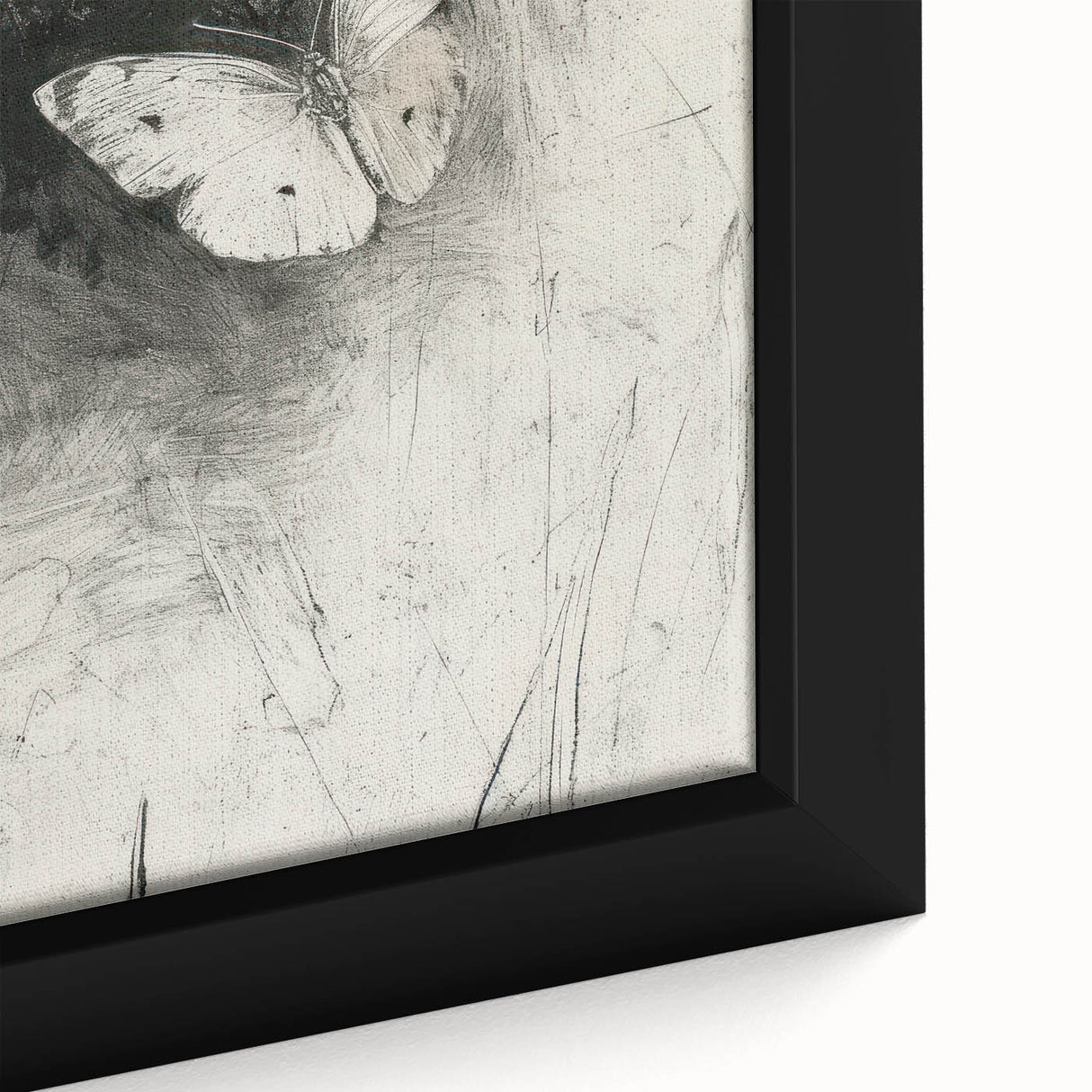 Close-up of a vibrant framed canvas depicting a whimsical animal design, showcasing intricate details and colorful textures perfect for modern home decor.