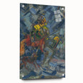 Expressionism Wall Art - Hunter in Blue Forest by Arnold Peter Weisz